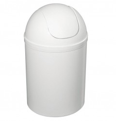 AQUALINE - Odpadkový kôš výklopný, 5l, plast, biela (20309)