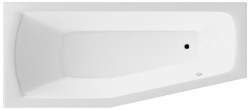 AQUALINE - OPAVA vaňa 160x70x44cm bez nožičiek, ľavá, biela (C1670)