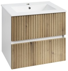 AQUALINE - PANEDA STRIP umývadlová skrinka 59,5x55x45,2cm, dub emporio (PN360)