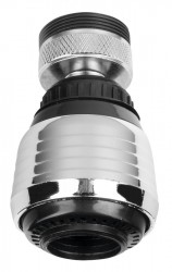 AQUALINE - Perlátor s kĺbom a prepínačom, redukcia (M22x1 a M24x1) chróm a plast (B003)
