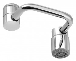 AQUALINE - Perlátor s kĺbom, vonkajší závit M24x1, vnútorný závit M22x1, chróm (3358.01)