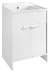 AQUALINE - Plastová výlevka so skrinkou 58x38 cm, vrátane sifónu (PI5838-01)