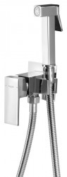 AQUALINE - Podomietková bidetová batéria so Stop sprškou, hadica 1,2m, hranatá, chróm (SK301)