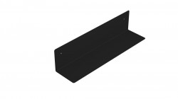 AQUALINE - Polička 398x95x95, čierna mat (33216)