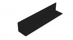 AQUALINE - Polička 498x95x95, čierna mat (33217)