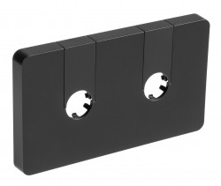 AQUALINE - Q-START rozeta pre stredové pripojenie, čierna mat (QS515B)