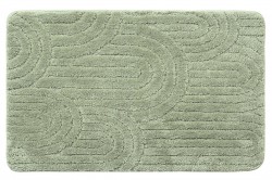 AQUALINE - RIST kúpeľňová predložka, 50x80cm, 100% polyester, protišmyk, zelená (NI8594)