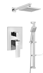 AQUALINE - RITMO podomietkový sprchový set s pákovou batériou, 2 výstupy, chróm (RT045)