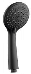 AQUALINE - Ručná masážna sprcha, 3 režimy, priemer 100, ABS/čierna mat (SC106)