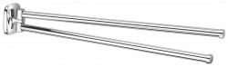 AQUALINE - RUMBA dvojitý držiak uterákov otočný 450, chróm (RB121)