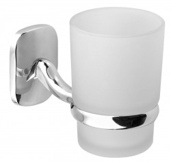 AQUALINE - RUMBA pohár, mliečne sklo, chróm (RB104)