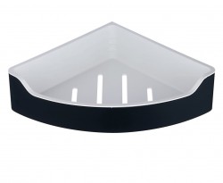 AQUALINE - SAMBA rohová polica do sprchy, 218x63x218, čierna (SB209)