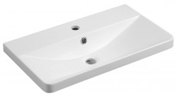 AQUALINE - SEN nábytkové umývadlo, liaty mramor, 61x35cm, biela (SN610)