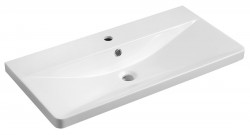 AQUALINE - SEN nábytkové umývadlo, liaty mramor, 81x40cm, biela (SN810)