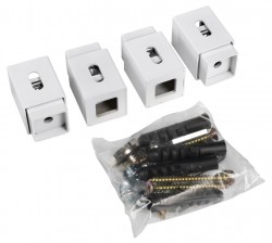 AQUALINE - Set držiakov radiátora TONDI, biela (NDDT47T)