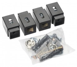 AQUALINE - Set držiakov radiátora TONDI, černá mat (NDDT48T)