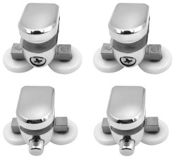 AQUALINE - Set pojazdov 2 horné 2 spodné, chróm (SPAT04C)