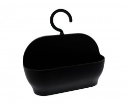 AQUALINE - SHARON polica do sprchy závesná, čierna (SH8455B)