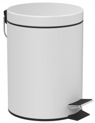 AQUALINE - SIMPLE LINE odpadkový kôš guľatý 5l, biela mat (28105)