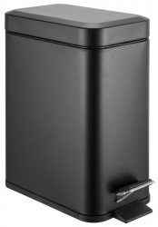 AQUALINE - SIMPLE LINE odpadkový kôš obdĺžnikový 5l, čierna mat (GAQ005B)