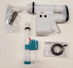 AQUALINE - Splachovací mechanizmus s keramickou pákou, spodné napúšťanie 1/2