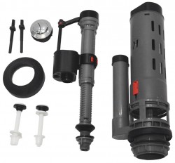 AQUALINE - Splachovacia súprava s tlačidlom DUAL 49 spodné plnenie 1/2