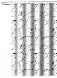 AQUALINE - Sprchový záves 180x180cm, polyester, mramor (ZV041)