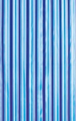 AQUALINE - Sprchový záves 180x180cm, vinyl, modrá, pruhy (ZV011)