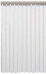 AQUALINE - Sprchový záves 180x200cm, vinyl, biela (ZV020)