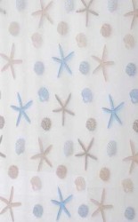 AQUALINE - Sprchový záves 180x200cm, vinyl, hviezdica (ZV016)