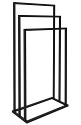 AQUALINE - Stojan na uteráky 450x860x210, čierna mat (MU450B)
