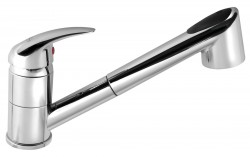 AQUALINE - Stojánkova drezová batéria s výsuvnou sprškou, chróm (1107-74)