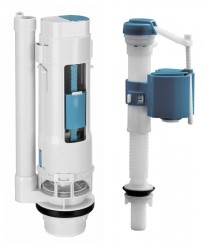 AQUALINE - Súprava splachovania s tlačidlom DUAL 49, spodné napúšťanie 1/2