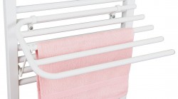 AQUALINE - Sušiak 4 uterákov na vykurovacie telesá, univerzálne upínanie, dĺžka 50cm, biela (25-03-SV450)