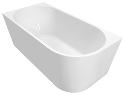 AQUALINE - TIBERA L rohová stojaca vaňa 160x75cm, biela (E1036)