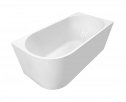 AQUALINE - TIBERA R rohová stojaca vaňa 140x70cm, biela (E1055)