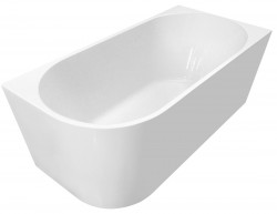 AQUALINE - TIBERA R rohová stojaca vaňa 170x80cm, biela (E1015)