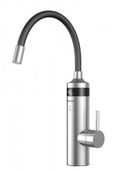 AQUALINE - TON elektrická batéria s prietokovým ohrievačom vody, flexibilné ramienko, 230V, 3 kW, čierna/nerez (211085)