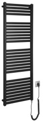 AQUALINE - TONDI-E elektrické otopné těleso rovné 450x1330 500 W, černá mat (DE476T)