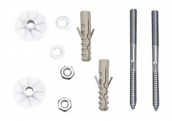 AQUALINE - UAK12 komplet pre kotvenie umyvadel, skrutka 8,0x120 (40027)