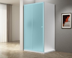 AQUALINE - UGGA bočná stena, 900, sklo Brick, biela (AWP90)