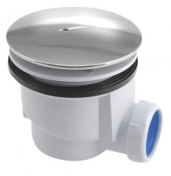 AQUALINE - Vaničkový sifón, priemer 90, DN40, krytka ABS/chróm (PF408)