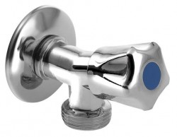 AQUALINE - Ventil pre práčku so spätným ventilom, 1/2„x3/4“, chróm (5313)