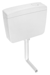 AQUALINE - WC plastová nádržka s DUAL tlačidlom, 4-8 L, biela (WM108)