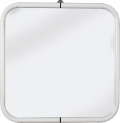 AQUALINE - WHITE LINE zrkadlo v ráme 44x44cm, biela (8000)
