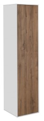 AQUALINE - ZANYA vysoká skrinka 35x140x30cm, biela mat/dub emporio (ZA140)