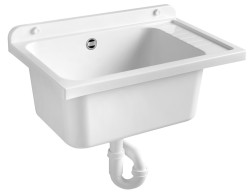 AQUALINE - Závesná výlevka 58x38cm, plast, biela (PI5838)