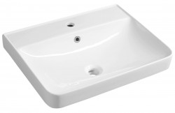AQUALINE - ZEN keramické umývadlo nábytkové 60x45cm, biela (3060)