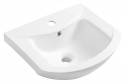 AQUALINE - ZERO 45 keramické umývadlo nábytkové 45,5x40cm, biela (6045)