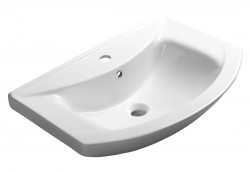 AQUALINE - ZERO keramické umývadlo nábytkové 65x46cm, biela (6065)